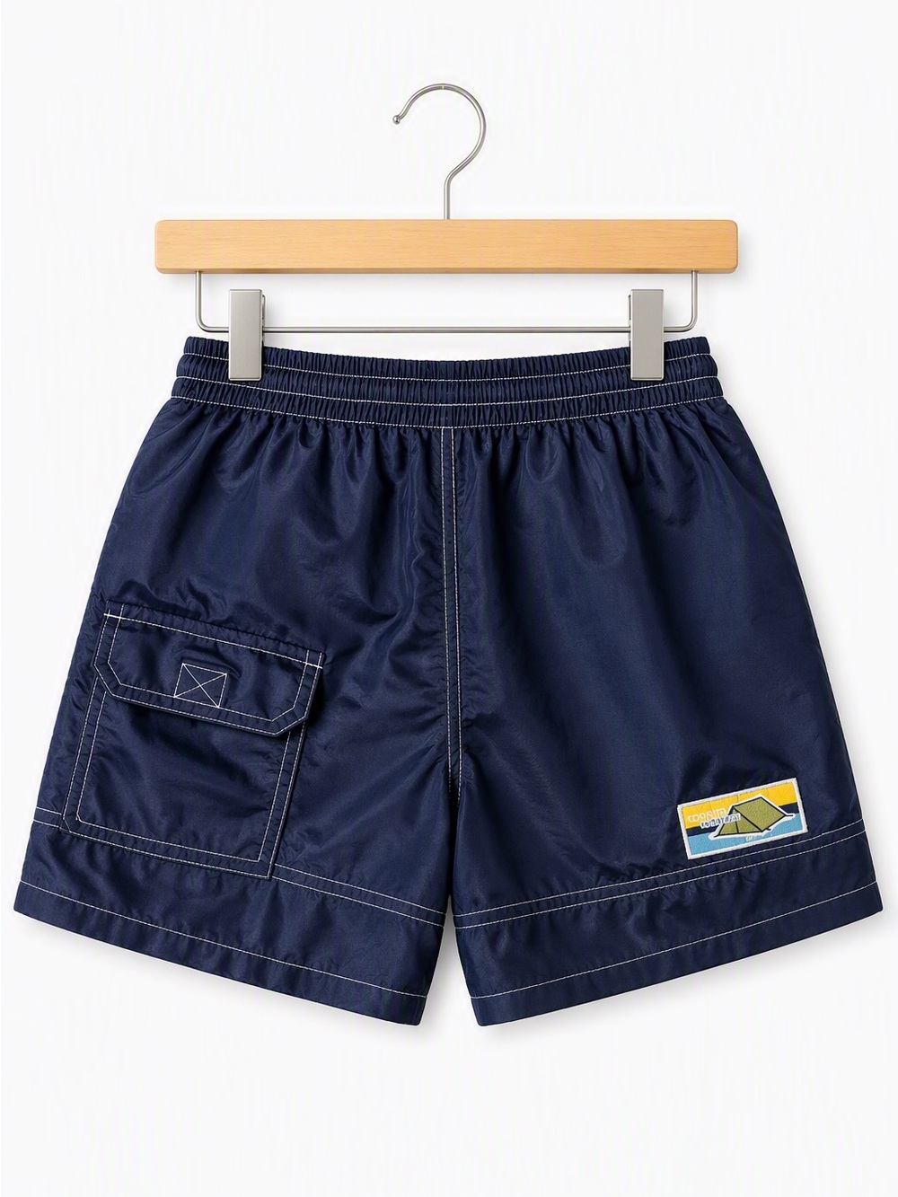 Vintage 90s Tortue Têtue Navy Blue Nylon Cargo Shorts size 3T Made in Canada